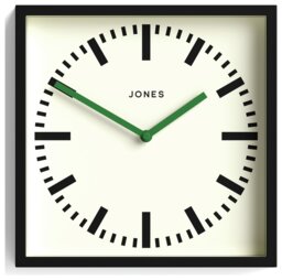Jones Clocks Paramount Square Wall Clock - Black - thumbnail 1