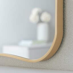 Argos Home Gold Framed Irregular Wall Mirror - 90x60cm - thumbnail 2