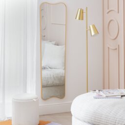 Argos Home Gold Framed Irregular Wall Mirror - 90x60cm - thumbnail 1