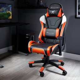 X Rocker Agility Esport Office Gaming Chair - Orange - thumbnail 1