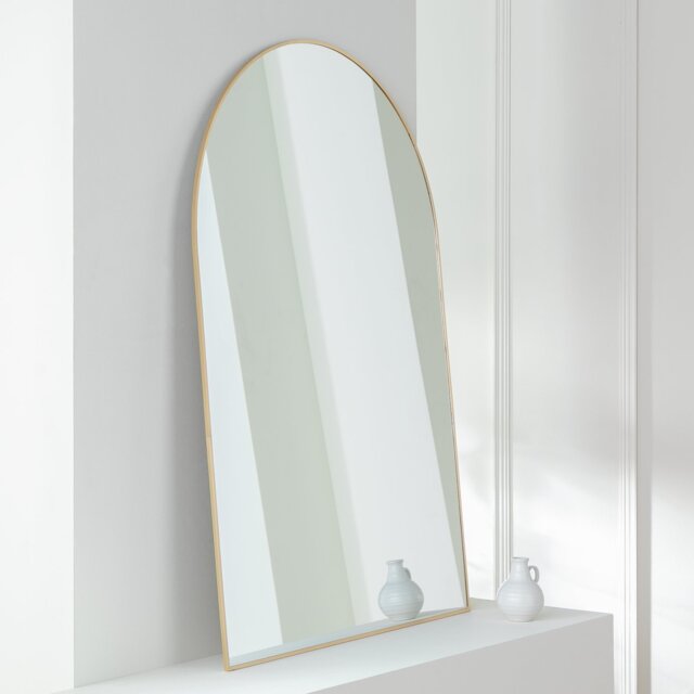 Habitat Gold Arch Wall Mirror - 100x70cm - image 1