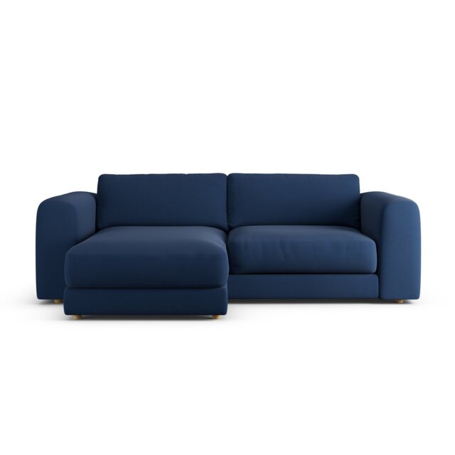 Habitat Ayr Reversible Corner Sofa - Navy  Blue - Ash Leg - image 1