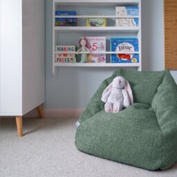 rucomfy Kids Snuggle Bean Bag Chair - Moss Green
