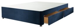 Silentnight Middleton Double 4 Drawer Divan Bed - Blue - thumbnail 2