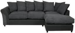 Argos Home Harry Right Hand Corner Chaise Sofa - Charcoal - thumbnail 1