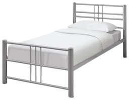 Argos Home Atlas Single Metal Bed Frame - Silver - thumbnail 2