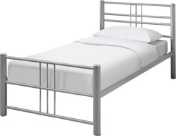 Argos Home Atlas Single Metal Bed Frame - Silver
