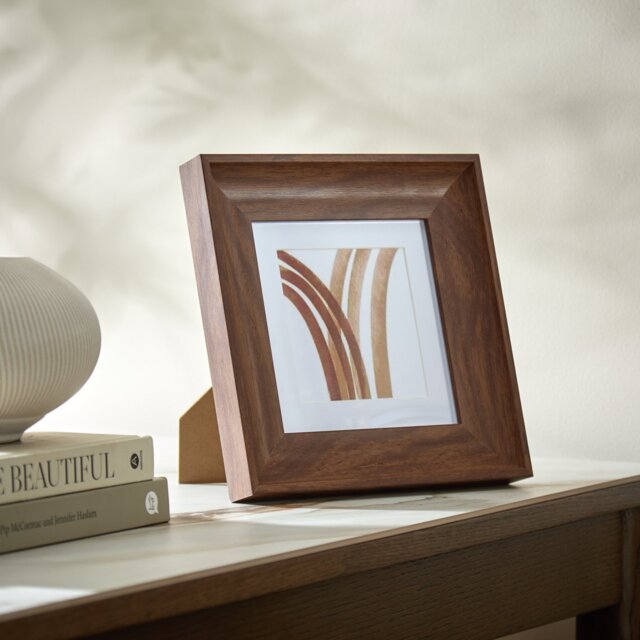 """Habitat Brown Wood Picture Frame- 4x4""""""" - image 1
