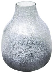 Ivyline Verre Round Atlantic Frosted Glass Vase - Blue - thumbnail 2