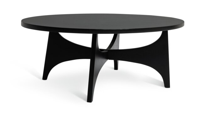 Habitat Mid Century Round Coffee Table - Black - image 1