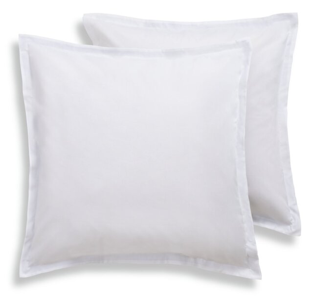 Habitat Cotton Rich 180TC Continental Pillowcase Pair- White - image 1