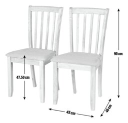 Argos Home Banbury Pair of Solid Wood Dining Chairs- Natural - thumbnail 2