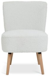 Argos Home Eppy Boucle Chair - Cream - thumbnail 2