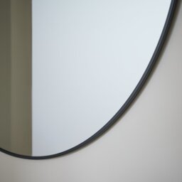 Habitat Black Round Wall Mirror - 80x80cm - thumbnail 2