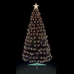 Premier Decorations 4ft LED Stars Christmas Tree - Black - thumbnail 2