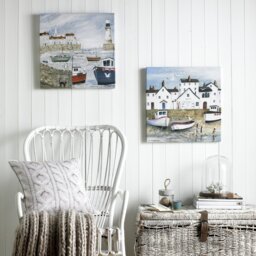 Art for the Home Harbourside Printed Canvas Wall Art 50x50cm - thumbnail 2