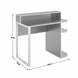Argos Home Gaming Desk - Black and Red - thumbnail 2