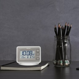 Seiko Clocks LCD Alarm Clock