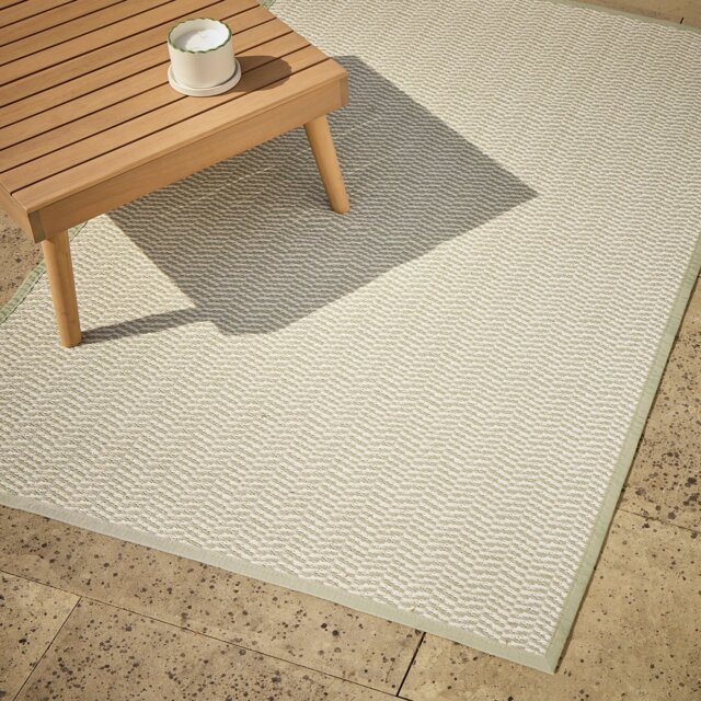 Argos Home Chevron Sage Outdoor Rug - 180 x 240 cm