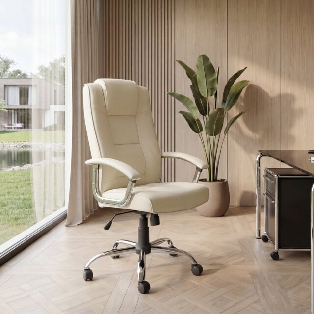 Dorel Houston Office Chair - Cream - image 1