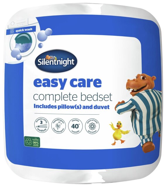 Silentnight Easy Care 10.5 Tog Duvet & 2 Pillows - King size - image 1