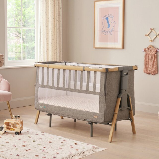 Tutti Bambini Cozee XL Crib Oak Charcoal - image 1