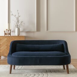 Habitat Beckett Fabric 2 Seater Sofa - Navy - thumbnail 1