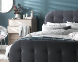 Argos Home Ashby Small Double Fabric Ottoman Bed Frame -Grey - thumbnail 2