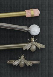 Argos Home Rose Extendable Curtain Pole - 110cm - 300cm - thumbnail 2