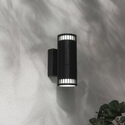 Zink IVY IP65 Black Outdoor Wall Up and Down Light - thumbnail 1