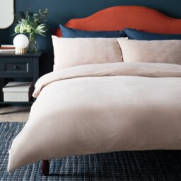 Habitat Slinky Fleece Champagne Bedding Set - Double - thumbnail 1