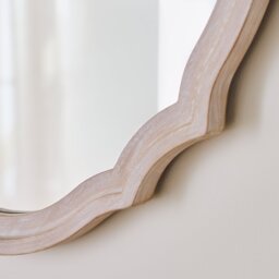 Argos Home Decorative Wooden Oval Wall Mirror - 76x61cm - thumbnail 2