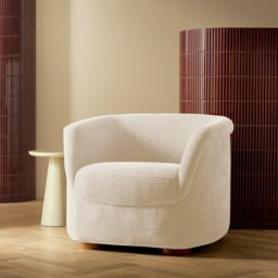 Habitat Nora Fabric Chair - Cream - thumbnail 1