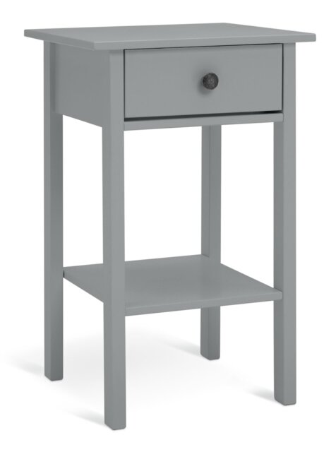 Argos Home Minato 1 Drawer Bedside Table - Grey - image 1