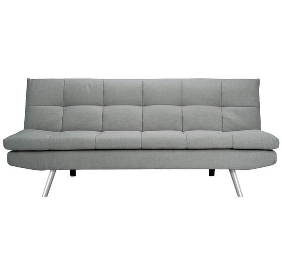Argos Home Nolan Fabric 3 Seater Clic Clac Sofa Bed-Grey - image 1