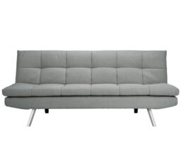 Argos Home Nolan Fabric 3 Seater Clic Clac Sofa Bed-Grey - thumbnail 1
