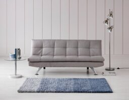 Argos Home Nolan Fabric 3 Seater Clic Clac Sofa Bed-Grey - thumbnail 2