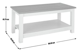 Argos Home Winchester Coffee Table - Grey - thumbnail 2