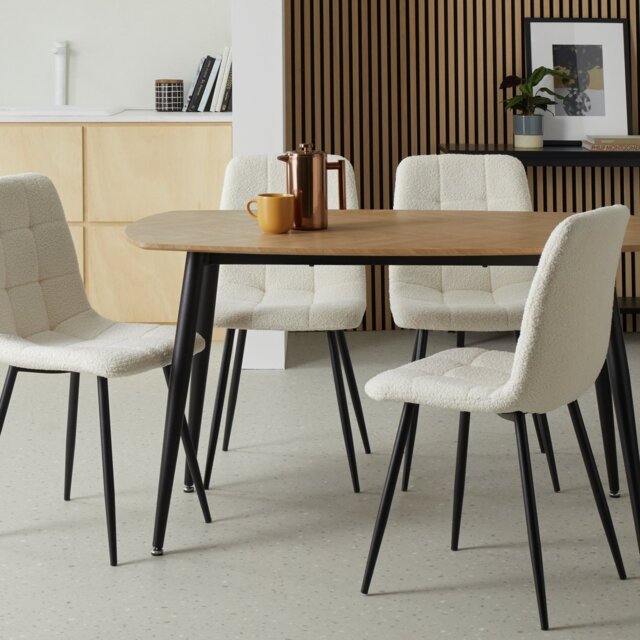 Argos Home Cobin 4 Seater Dining Table - Natural - image 1