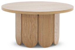 Habitat Flora Round Coffee Table - Oak - thumbnail 1