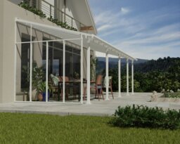 Palram - Canopia Sierra 3m Patio Cover Side - White - thumbnail 2