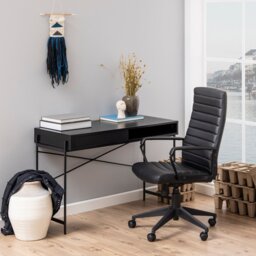 Furniture To Go Langley Office Desk - Black - thumbnail 1