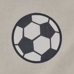 Argos Home Football Print Blackout Eyelet Curtain - Grey - 168x137cm - thumbnail 2