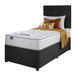 Silentnight Marlow 1000 Pocket Memory Single Divan Bed - Charcoal - thumbnail 2