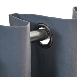 Habitat Plain Blackout Eyelet Curtains - Rustic Blue