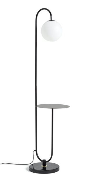 Habitat Sagara Opal Shelf Floor Lamp Black by Argos
