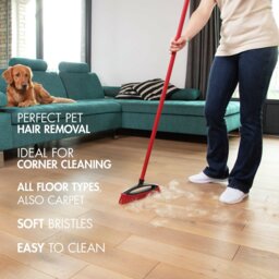 Vileda Pet Pro Rubber Broom & Electrostatic Brush Bundle - thumbnail 2