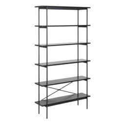 Furniture To Go Angus 5 Shelves Book Case - Black - thumbnail 2