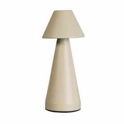 Searchlight Metal Rechargeable Cone LED Table Lamp - Cream - thumbnail 2