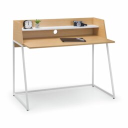 Julian Bowen Palmer Desk - White And Oak - thumbnail 2